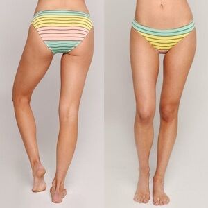 New Trina Turk Lurex Stripe Hipster Swim Bikini 6